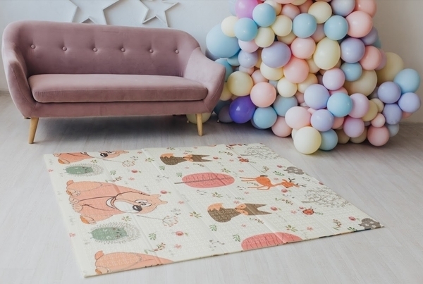 Детский двухсторонний складной коврик Poppet Лесные жители и Добрые соседи, 150х180 см (PP008-150) - Pampik - 8