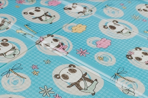 Дитячий двосторонній складаний килимок Poppet Пригоди ведмедиків і Танець панд, 150х180 см (PP003-150) - Pampik - 4