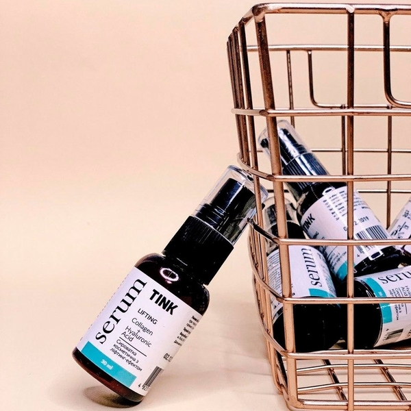 Сыворотка для лица с лифтинг-эффектом Tink Lifting Serum, с коллагеном, гиалуроном и CO2-экстрактом кофейных зерен, 30 мл - Pampik - 4