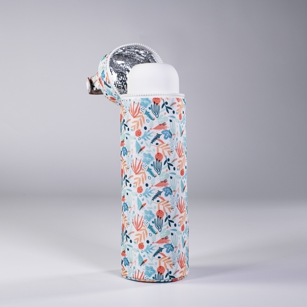 Термосумка для питних термосів і пляшечок Miniland Thermibag Mediterranean, 500 мл, блакитний (89331) - Pampik - 2