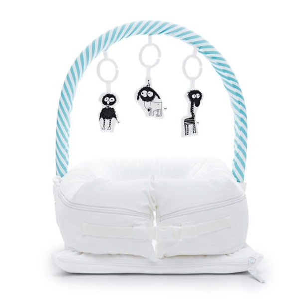 Дуга для іграшок DockATot Deluxe Aqua/White Stripe, білий з блакитним - Pampik - 2