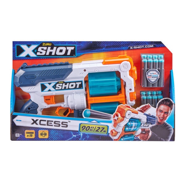 Скорострельный бластер Zuru X-Shot Excel Xcess TK-12 (36436Z) - Pampik