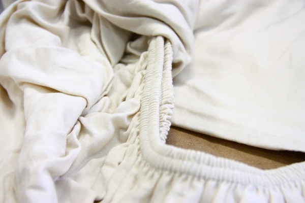 Простирадло на резинці LightHouse, трикотаж, 160х200 см, бежевий (46517) - Pampik - 4