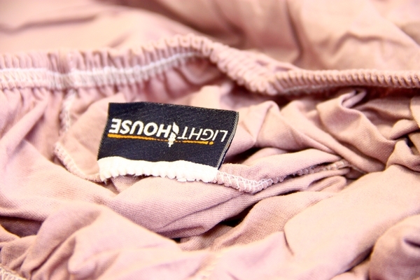 Простыня на резинке LightHouse, трикотаж, 160х200 см, лиловый (46579) - Pampik - 6