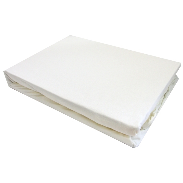 Простыня на резинке LightHouse, трикотаж, 160х200 см, кремовый (46500) - Pampik - 3