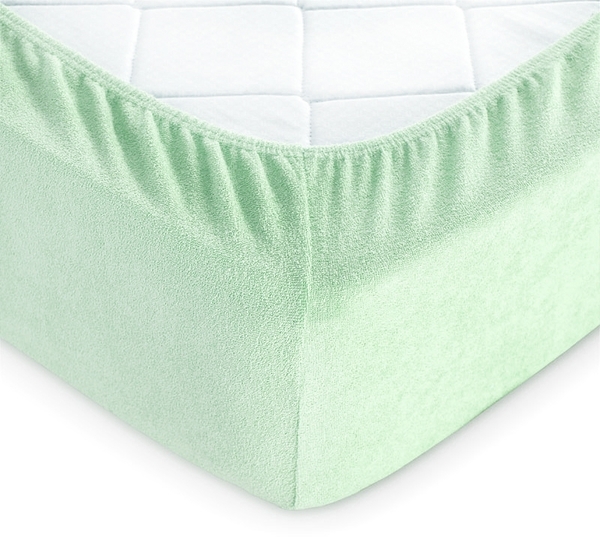 Простыня на резинке LightHouse, махра, 160х200 см, бирюзовый (46722) - Pampik - 4