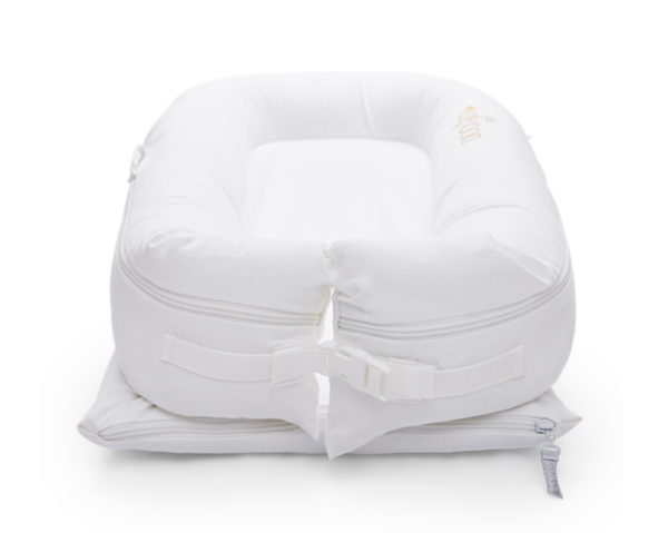 Змінний чохол для матраца-кокона DockATot Deluxe+ Pristine White, білий (140045597) - Pampik - 2