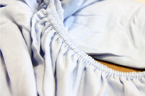 Простыня на резинке LightHouse, трикотаж, 160х200 см, голубой (46555) - Pampik - 6