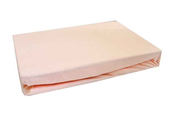 Простыня на резинке LightHouse, трикотаж, 160х200 см, персиковый (46524) - Pampik - 4