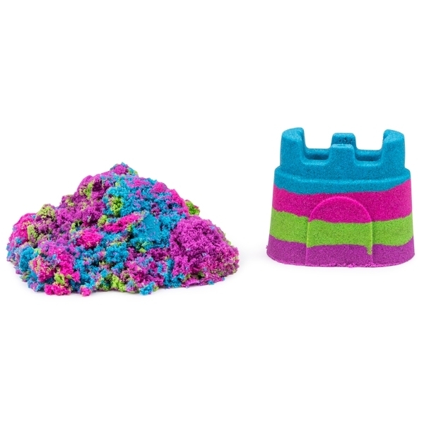Пісок для дитячої творчості Kinetic Sand Міні-фортеця, зелений (71477) - Pampik - 3