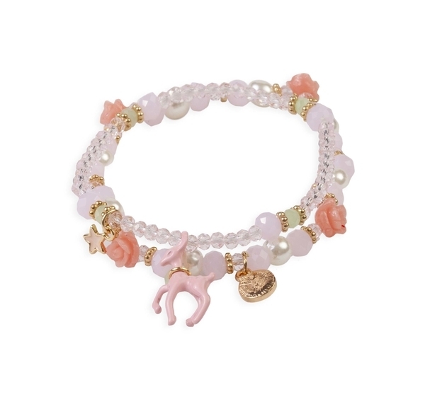 Набір браслетів Great Pretenders Rose Deer Charm, 2 шт. (84305) - Pampik