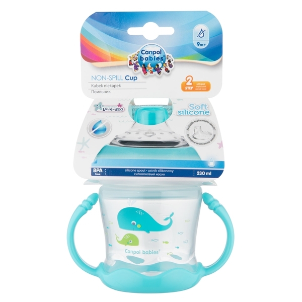 Поїльник-непроливайка Canpol Babies Sweet fun, 180 мл, синій (57/300_blu) - Pampik - 7