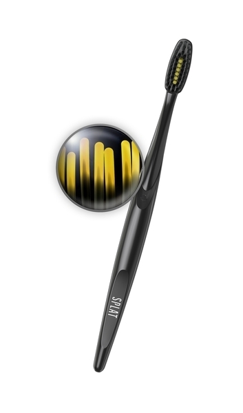 Зубная щетка Splat Special Blackwood, средняя, черный с желтым - Pampik - 2