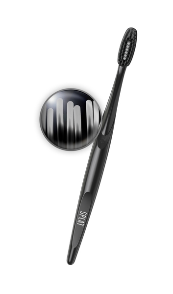 Зубная щетка Splat Special Blackwood, средняя, черный с белым - Pampik - 3