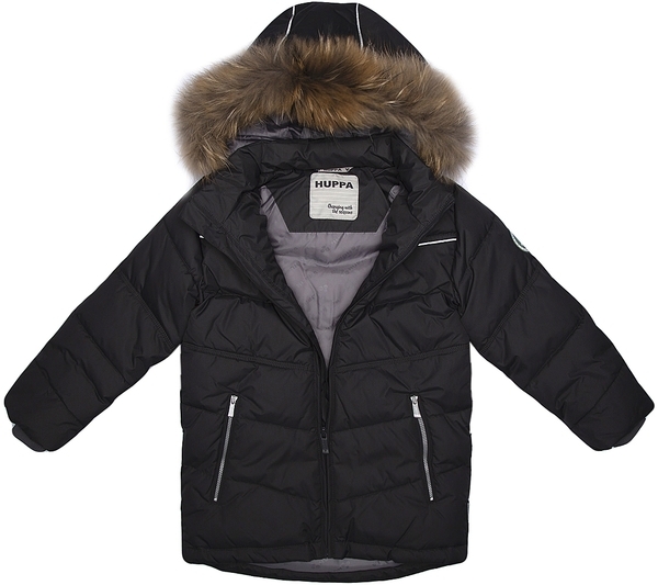 Куртка-пуховик Huppa Moody 1, р.110, темно-серый - Pampik - 4