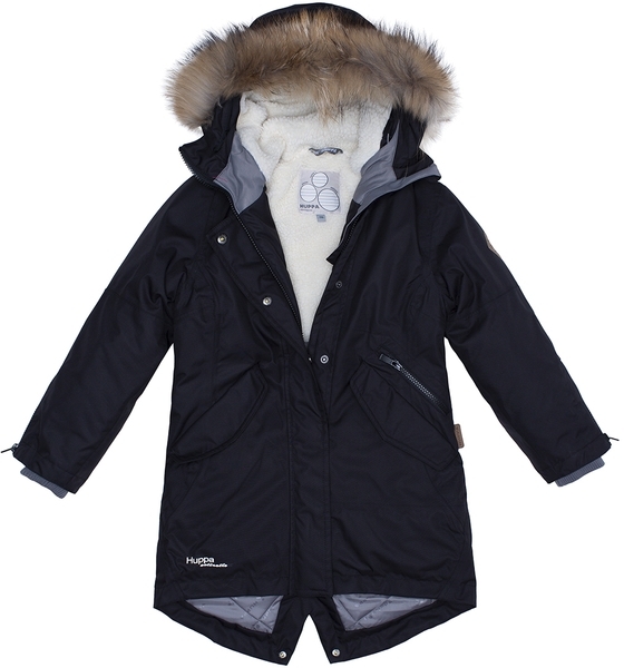 Термопальто Huppa Vivian 1, р.128, чорний (12490120-00009-128) - Pampik - 2