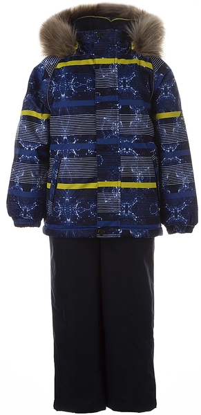 Термокомплект Huppa Winter, р.104, темно-синій з жовтим (41480030-02386-104) - Pampik - 5