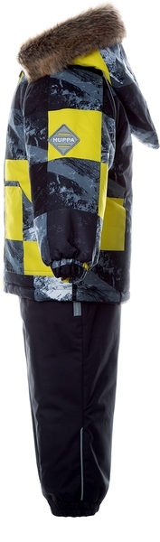 Термокомплект Huppa Avery, р.92, темно-сірий з жовтим (41780030-02002-092) - Pampik - 2