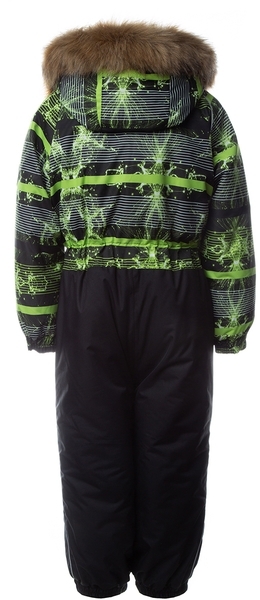 Термокомбинезон Huppa Willy, р.104, черный с желтым (31900030-02347-104) - Pampik - 2