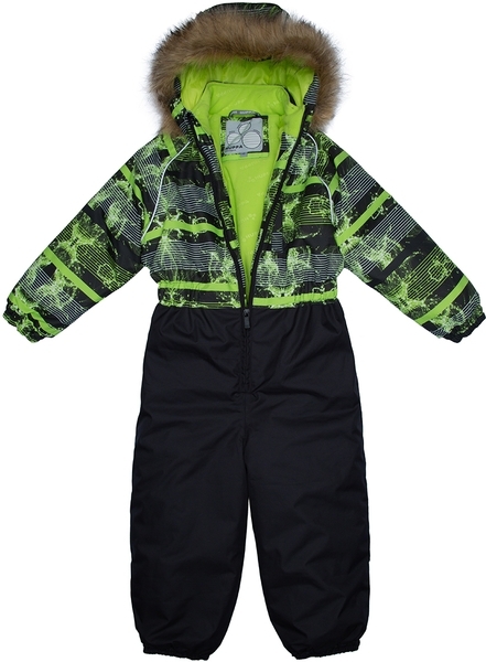 Термокомбинезон Huppa Willy, р.116, черный с желтым (31900030-02347-116) - Pampik - 3