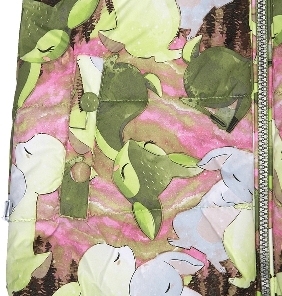 Термокуртка Huppa Melinda 1, р.92, зеленый с розовым (18220030-03447-092) - Pampik - 5