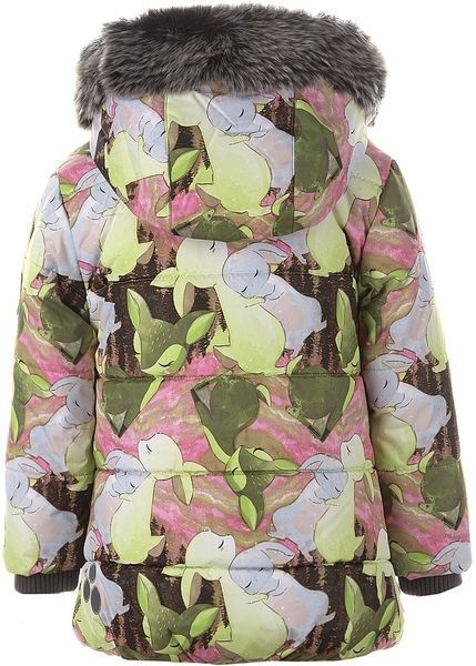 Термокуртка Huppa Melinda 1, р.86, зеленый с розовым (18220030-03447-086) - Pampik - 2
