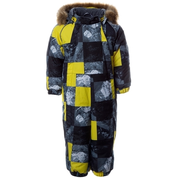 Термокомбінезон Huppa Keira, р.80, жовтий з сірим (31920030-02002-080) - Pampik