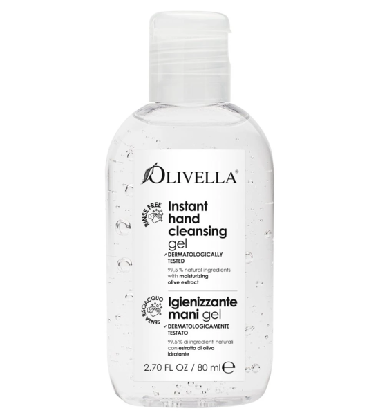 Подарок. Гель Olivella для очищения и дезинфекции рук на основе оливкового экстракта, 80 мл - Pampik