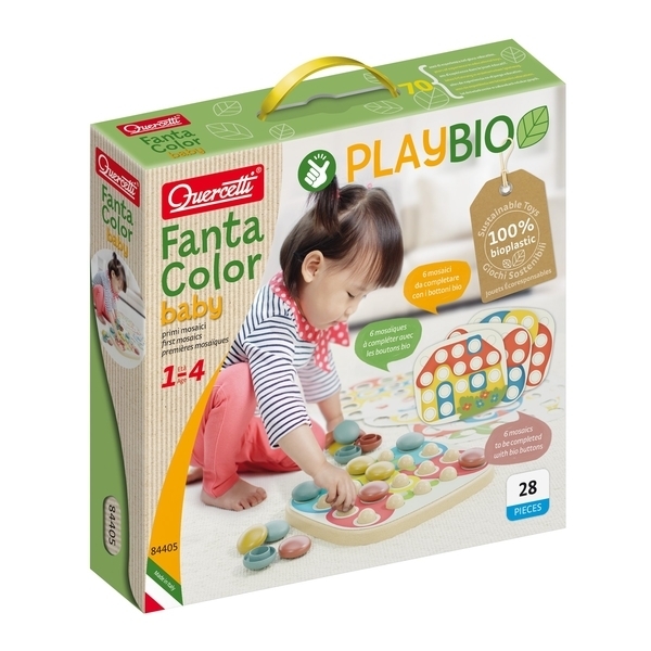 Мозаїка Quercetti Play Bio Fantacolor Baby, 21 фішка (84405-Q) - Pampik