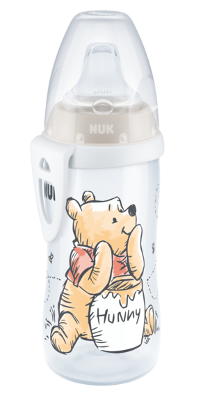 Поильник Nuk Active Cup Disney, c силиконовой насадкой, 300 мл, белый (10750413/2) - Pampik