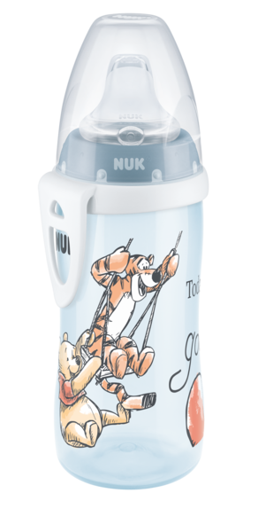 Поїльник Nuk Active Cup Disney, з силіконовою насадкою, 300 мл, блакитний (10750413/1) - Pampik