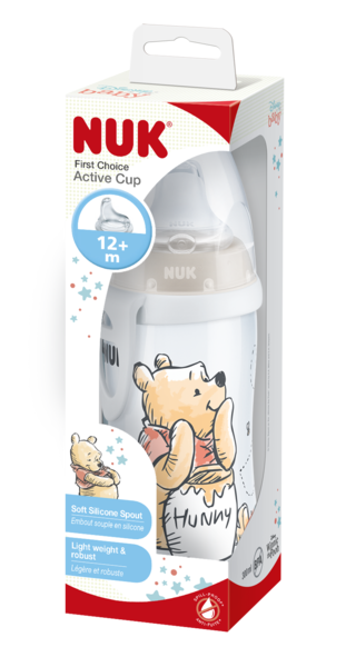 Поильник Nuk Active Cup Disney, c силиконовой насадкой, 300 мл, белый (10750413/2) - Pampik - 2