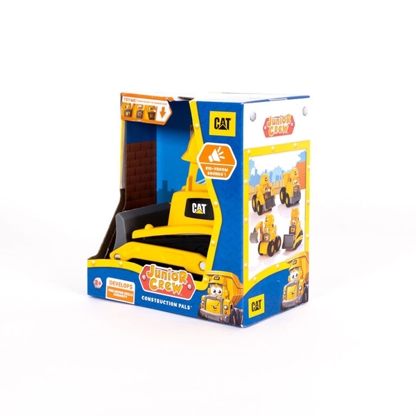 Бульдозер Funrise CAT Веселі будівельники, зі звуковими ефектами, 14 см (82447) - Pampik - 4