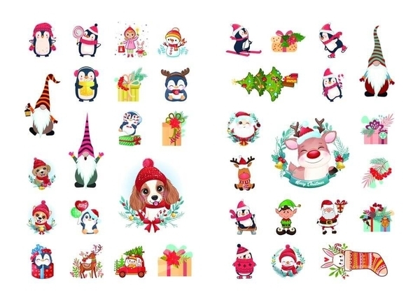 Christmas sticker book. Ялинка - Верховень В.М., Гуменна Л.М. - Pampik - 2