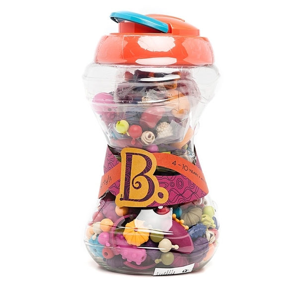 Набор для изготовления украшений Battat Поп-Арт, в банке, 300 деталей (BX1254Z) - Pampik - 3