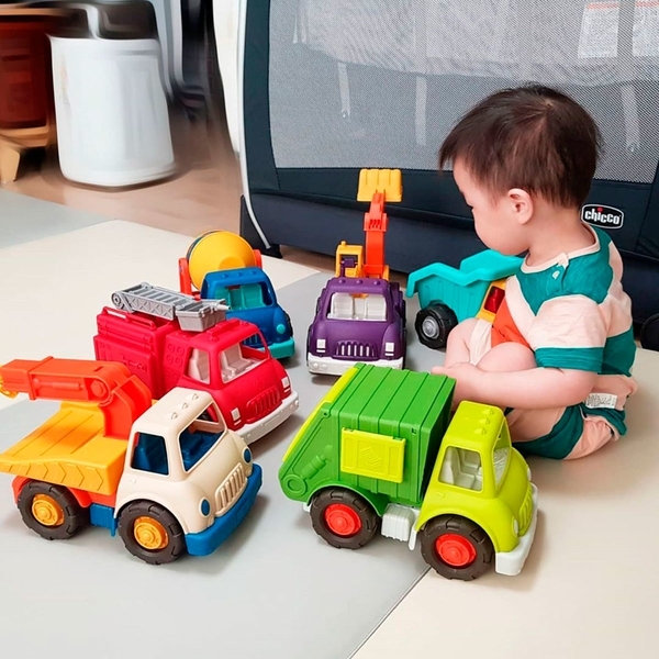 Баттатомобиль Battat Эко-Мусоровоз, 17,15 см (VE1003Z) - Pampik - 6