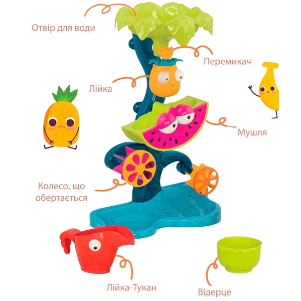 Набор для игры с песком и водой Battat Тропический водопад (BX1659Z) - Pampik - 3