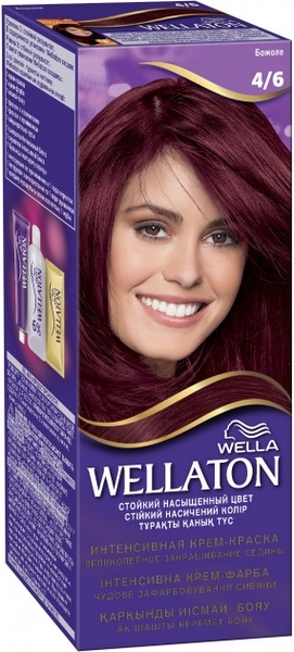 Стійка крем-фарба для волосся Wellaton Божоле 4/6 - Pampik
