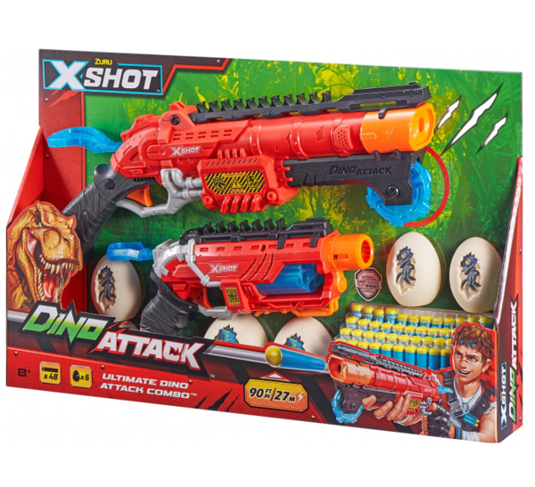 Скорострільний бластер Zuru X-Shot Dino Combo Pack (4859) - Pampik - 2