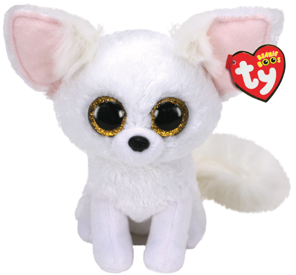М'яка іграшка TY Beanie Boo's Біла лисиця Phoenix, 25 см (36481) - Pampik