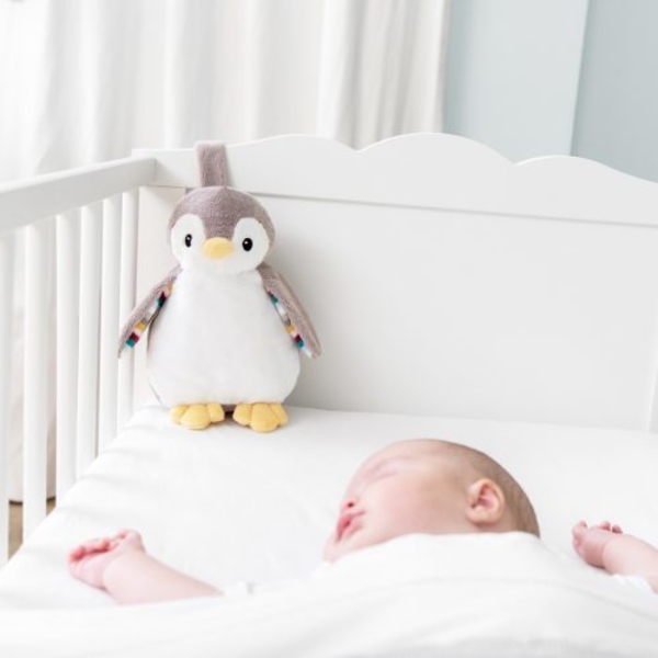 Комфортер Zazu Пінгвін із заспокійливими мелодіями і записом голосу, білий (ZA-PHOEBE-01) - Pampik - 5