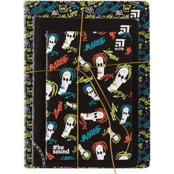 Набір з трьох блокнотів Kite BeSound-2, A5 - 36 листів, В6 - 34 аркушів, А6 - 32 аркушів (K20-355-2) - Pampik