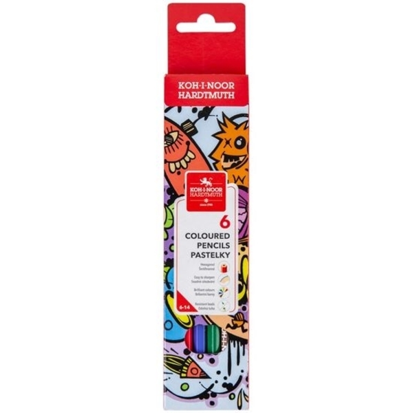 Набір кольорових олівців Kite Teenage, 6 шт. (3551) - Pampik - 2