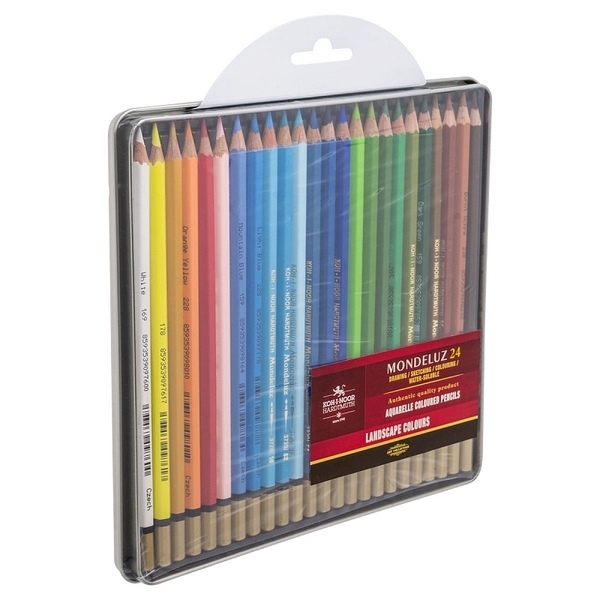 Набор акеварельных карандашей Kite Mondeluz Landscape, 24 шт. (3724024013) - Pampik - 2