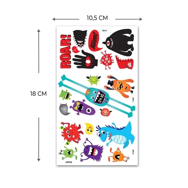 Набор наклеек для тела Avenir Монстры (69566) - Pampik - 3