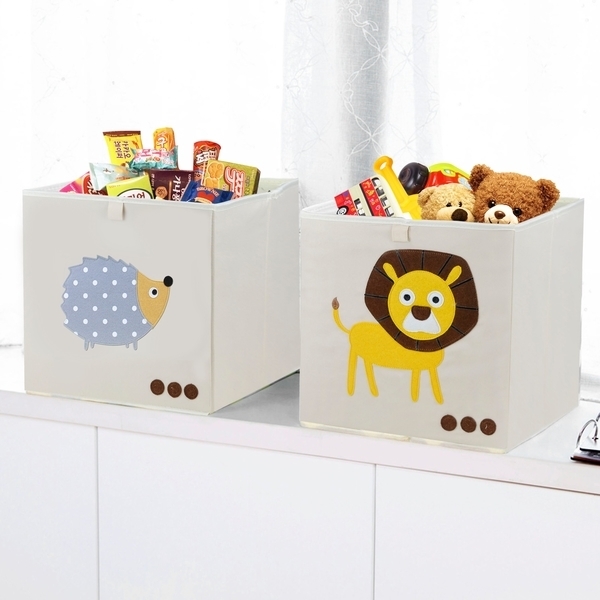 Короб складний Handy Home Їжачок, 33x33x33 см, бежевий (CH02) - Pampik - 2