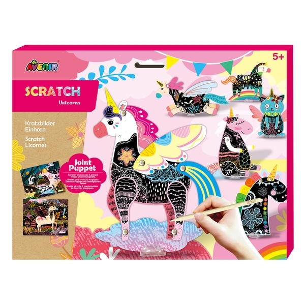 Набор для творчества скретч-арт Avenir Единорог (CH191683) - Pampik