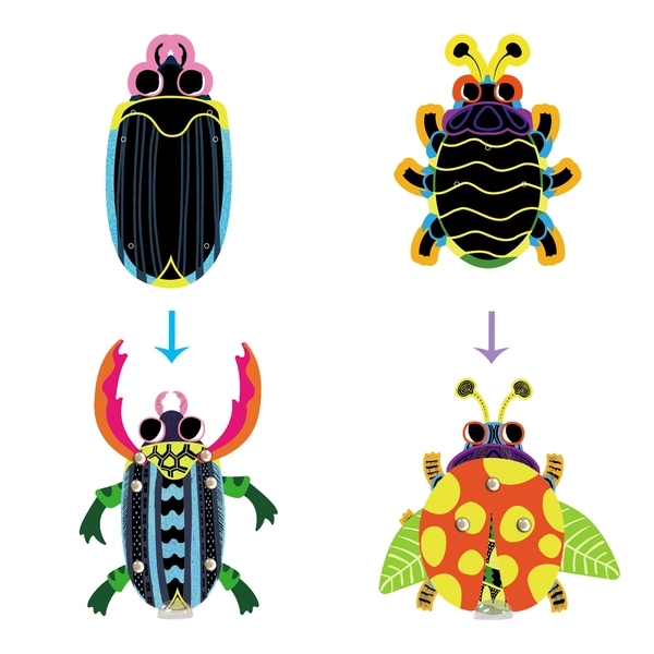 Набор для творчества скретч-арт Avenir Маленькие букашки (CH191684) - Pampik - 7