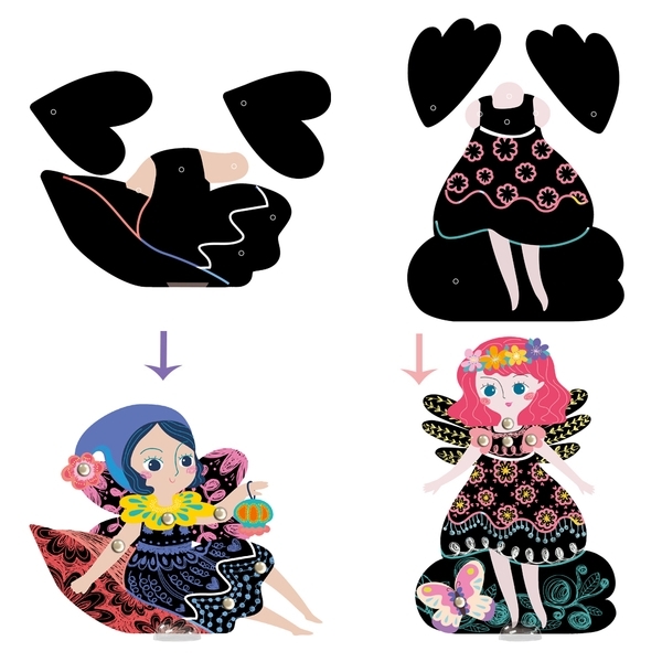 Набор для творчества скретч-арт Avenir Эльфы в саду (CH191682) - Pampik - 6