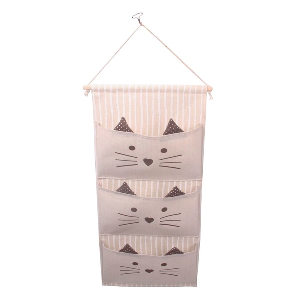 Органайзер подвесной с карманами Handy Home Котик, 30/34х64 см (CEW-08) - Pampik
